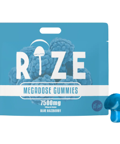 Blue Razzberry Mushroom Gummies | Megadose 7500mg